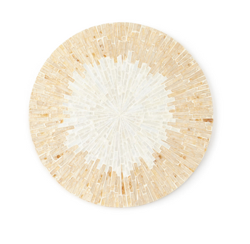 Kim Seybert Placemat: Byzantine in Ivory & Gold